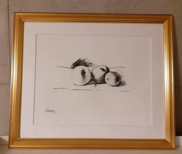 画像1: Pablo Picasso　ピカソ／青年時代に描いた果物　Early years work Fruits. (1)